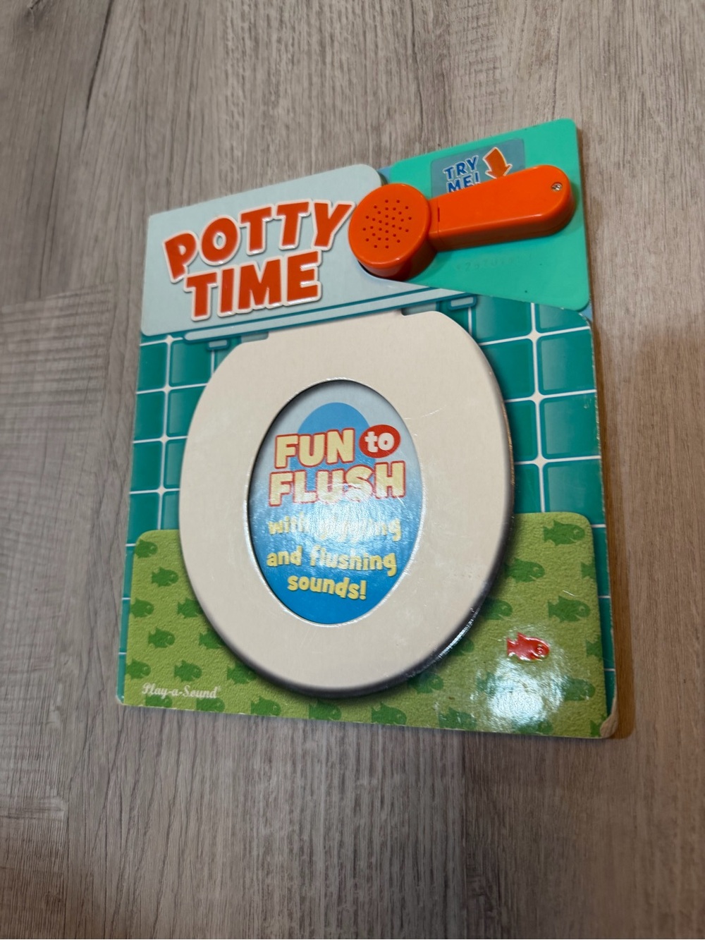 Potty Time Fun to Flush Sound Book - White & Teal
